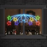 VidaXL Steaua de Crăciun cu 432 LED Multicolour 180 x 57 cm PVC 42018956
