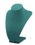 Suport / Bust Verde Catifelat pentru Coliere &ndash; &Icirc;n?l?ime 23 cm WZ2541