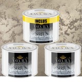 Vopsea Decorativă de Lux Sirius &ndash; Bej Antichizat | Pachet 1.5L (2&times;0.5L + 0.5L Inclus), Finisaj Perlat cu Perle de Sticlă -Toro Decor
