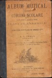 140SP Album muzical cuprinz&acirc;nd coruri școlare culese, aranjate și compuse pentru clasa de ansamblu a școalelor secundare de ambele sexe 1905