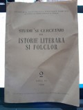 Studii si cercetari de Istorie Literara si Folclor 2 Anul IX 1960