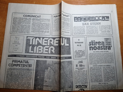 tineretul liber 24 octombrie 1990 foto