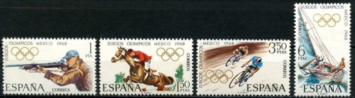 C3284 - Spania 1968 - Sport 4v.neuzat,perfecta stare