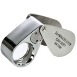 Lupa metalica marire 10x lumina LED diametru 21 mm