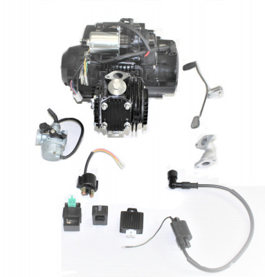 Motor complet ATV 110cc, 3+1 viteze, carburator si aprindere Cod Produs: MX_NEW PF 10 101 1006ML foto