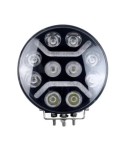 Proiector LED Auto Alb si Galben cu functie DRL, Rotund 9&quot;, 120W, 12V-24V, 24000 Lumeni, Spot Beam