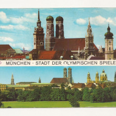 FG2 - Carte Postala- GERMANIA -Munchen, stadt der Olympic spiele, Circulata 1970