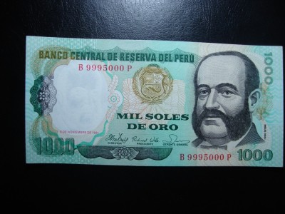 PERU 100 SOLES ORO 1981 SUPERBA foto