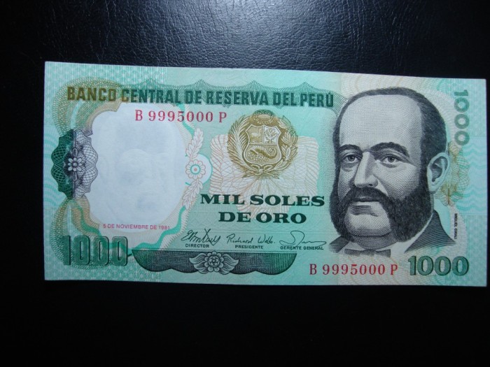 PERU 100 SOLES ORO 1981 SUPERBA