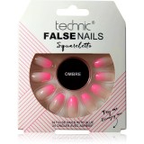 Technic Cosmetics False Nails Squareletto unghii artificiale Ombre 24 buc