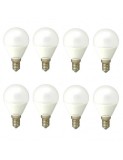 Set 8 Becuri Led E14 Lumina calda 4W DLF 3041, Calda (2000 - 3499 K)