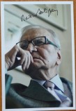 Autograf al actorului Radu Beligan pe fotografie