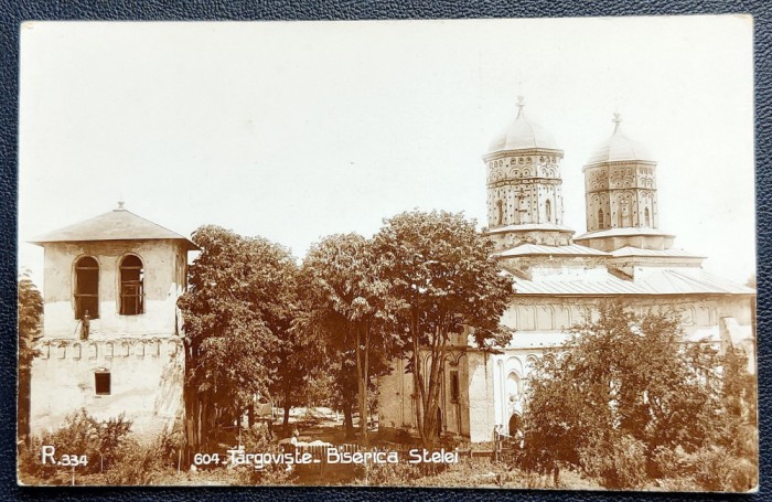 Targoviste Biserica Stelei (Manastirea Stelea) 1932 tip fotografie, necirculata