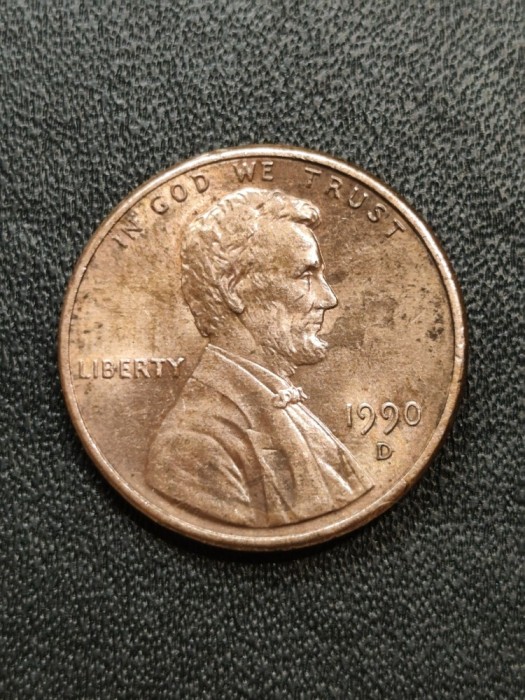 B 11 Moneda 1 Cent SUA 1990 D
