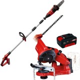 Einhell GE-HC 18 Li T Kit PXC + GE-CS 18 Li PXC - Drujba cu 1 acumulator Li-Ion 18 V 3 Ah 20 cm 3.76 m/s + Acumulator Li-Ion 18 V 4 Ah + Masina de asc