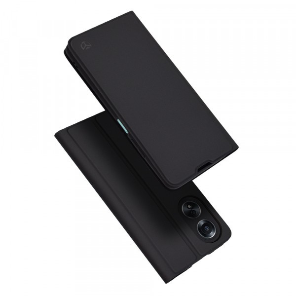 Husa pentru Oppo A58 4G, Techsuit, Magskin Book, Neagra