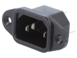 Conector de Alimentare AC Soclu Tată 10A 250V