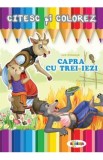 Citesc si colorez: Capra cu trei iezi