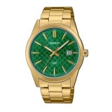 Casio Collection MTP-VD03G-3A Ceas Bărbați Quartz Cadran Verde Brățară Aurie din Oțel 41mm