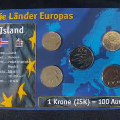 Seria completata monede - Islanda 2005-2011 , 5 monede