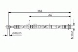 Conducta / cablu frana SUZUKI ALTO (HA25, HA35) (2009 - 2016) BOSCH 1 987 481 401