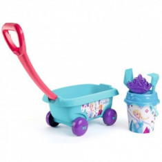 Set jucarii nisip Smoby Carucior Frozen cu accesorii foto