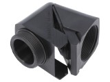Conector &icirc;n unghi PG29 IP68 poliamidă neagră Snap Elbow