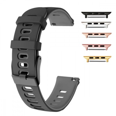 Curea silicon, compatibila Apple Watch 9|8|7|6|5|4|3|2|1 Series, 41mm|40mm|38mm, Black Ink foto