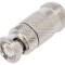 Adaptor BNC Tată la N Mamă 50&Omega; PTFE Drept