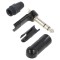 Conector Jack 6,3mm Stereo 90&deg;