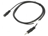 Cablu Jack 3,5mm 3pin 1,5m negru, Lanberg