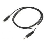 Cablu Jack 3,5mm 3pin 1,5m negru
