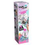 Set rola de colorat 4 metri si 12 creioane colorate, Style 4 Ever, Good Vibes