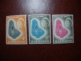 BARBADOS 1962 ELISABETA II SERIE MNH