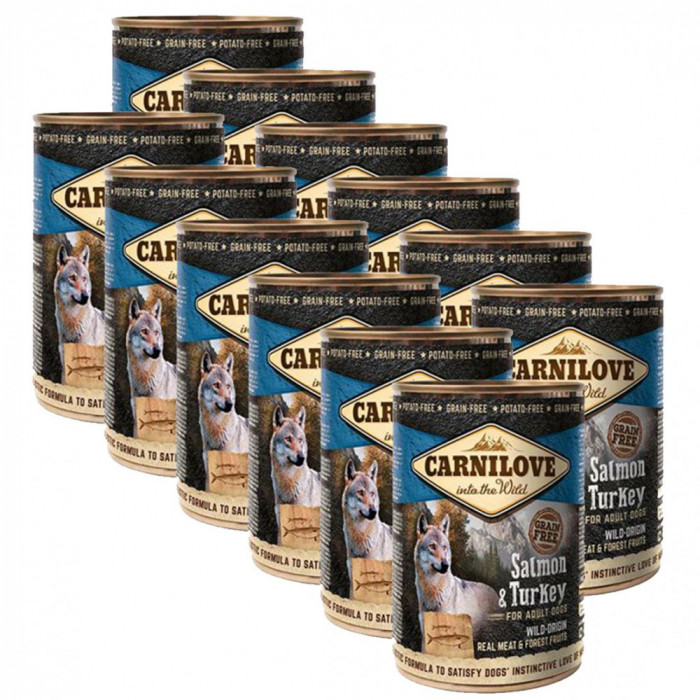 Carnilove Wild Meat Salmon &amp;amp; Turkey 12 x 400g