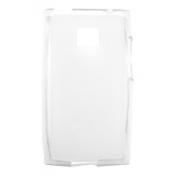Husa silicon transparenta (cu spate mat) pentru LG Optimus L3 E400