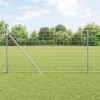 VidaXL &Icirc;ngrădire cu st&acirc;lpi Argintiu 1 x 25 m Oțel 3350776