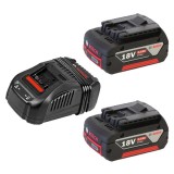 Bosch 1600A00B8J - Set 2 acumulatori si incarcator Li-Ion 18 V 5 Ah incarcare rapida