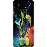 Husa silicon pentru Samsung Galaxy S10 Lite, Abstract Color Bottles Splash