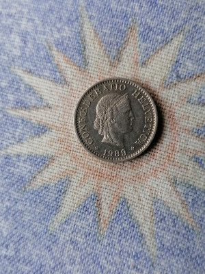 Moneda 10 RAPEN 1989 ELVEȚIA foto