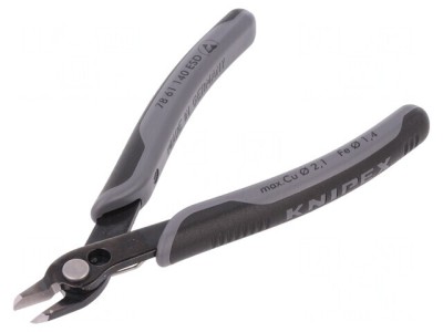 Clește de tăiere laterală de precizie ESD 140mm fără fațetă foto