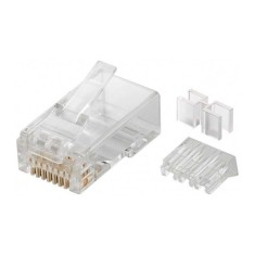 Mufa retea RJ45 8P8C Cat6A neecranat contacte aurite 50u Goobay