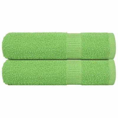 vidaXL Prosoape de duș 2 buc Verde măr 70x140 cm 360 g/m&amp;sup2; 100% bumbac 137025 foto