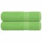vidaXL Prosoape de duș 2 buc Verde măr 70x140 cm 360 g/m&sup2; 100% bumbac 137025