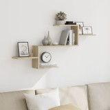 Gossi raft de perete, stejar sonoma, 104x15x49 cm, lemn prelucrat