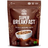 Mic dejun BIO fara zahar, cu ovaz, cacao si crema de alune padure Iswari