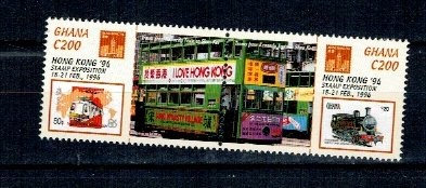 Ghana 1994 - Expo Hong Kong, tramvai, pereche neuzata foto