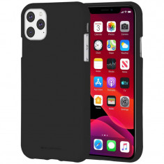 Husa TPU Goospery Mercury Soft Jelly pentru Apple iPhone 11 Pro Max, Neagra