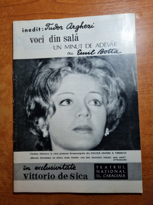 teatrul national 1971-1972-dina cocea,emil botta,dem radulescu,florin iersic foto