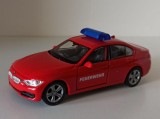 Macheta BMW 335i (F30) Pompieri Germania 2015 - Welly 1/36, 1:32